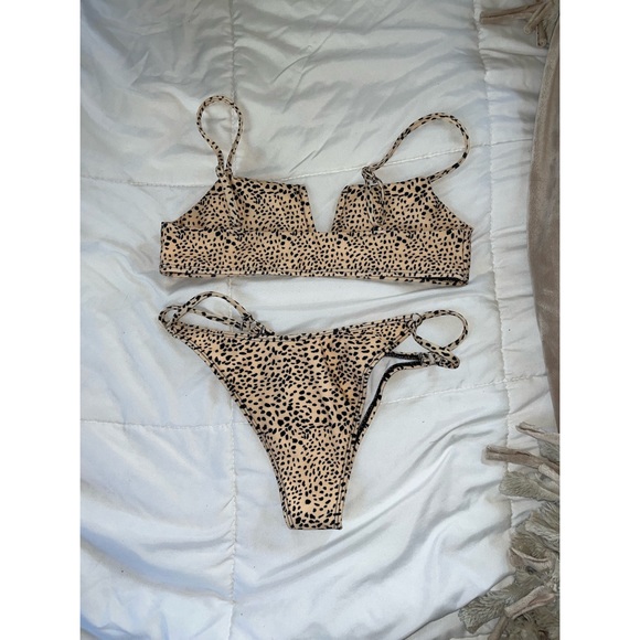 Cheetah Print Tan Bikini - Picture 2 of 2